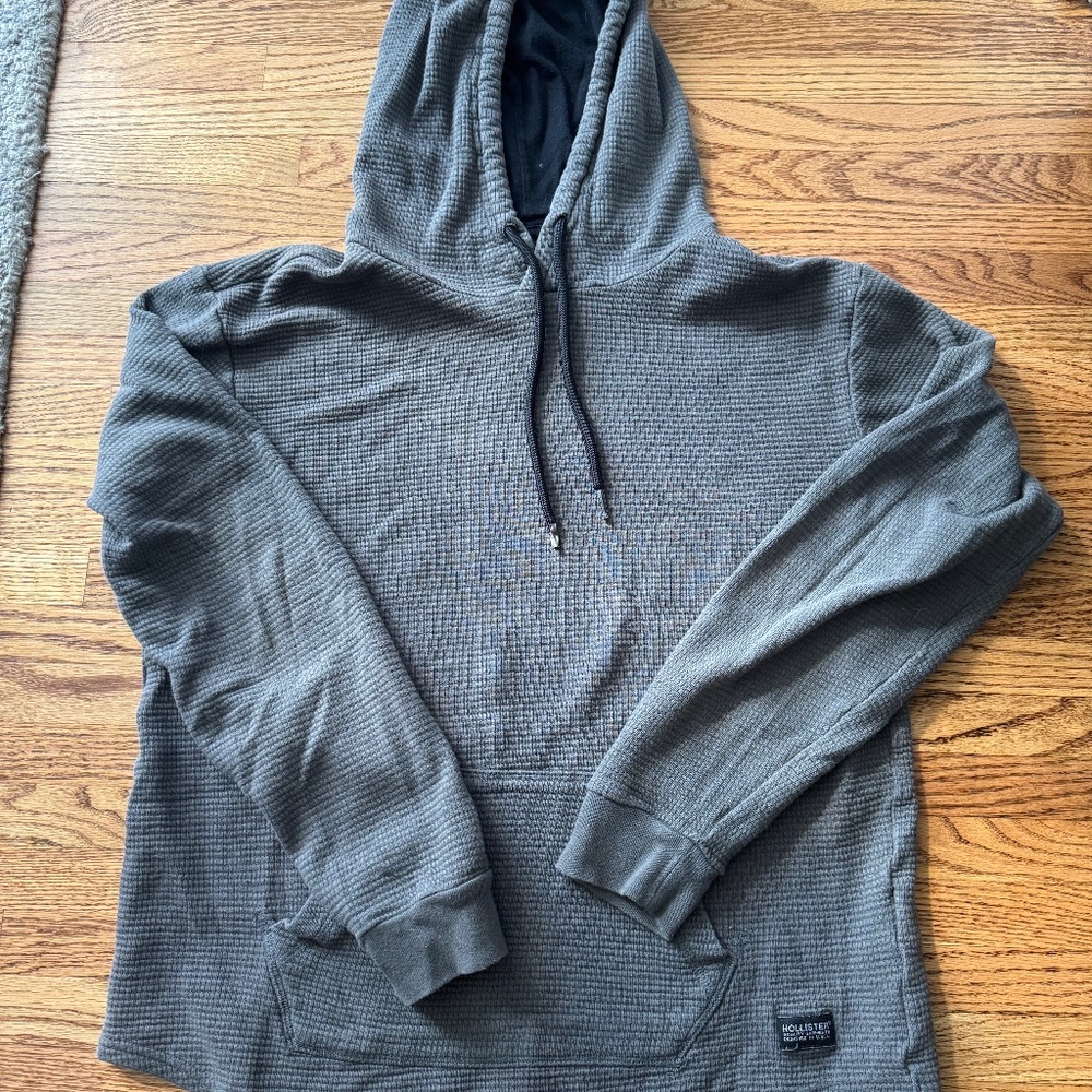 Hollister waffle hoodie